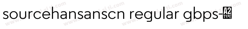 sourcehansanscn regular gbps字体转换